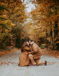 There’s something about fall that makes everything feel softer. The colors, the quiet, the way time slows down for a second. These two got engaged on this little backroad surrounded by all that beauty, and it couldn’t have felt more right.

#VermontElopementPhotographer
#FallProposal
#AutumnEngagement
#WildlyVowed
#AdventureCouples
#EngagedInTheMountains
#FoliageSeason
#LoveInTheWild
#FallEngagementPhotos
#VermontPhotographer
#AdventureEngagement
#IntimateMoments
#RealLoveStories
#CouplesWhoExplore
#ProposalPhotographer
#StoweLocal