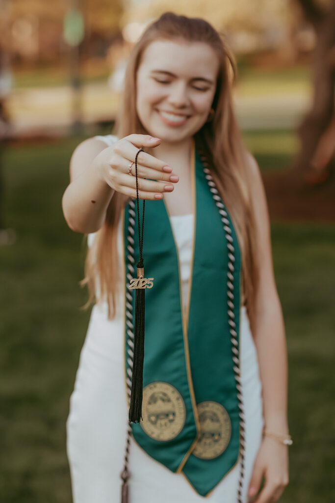 College senior photos at UVM in Burlington