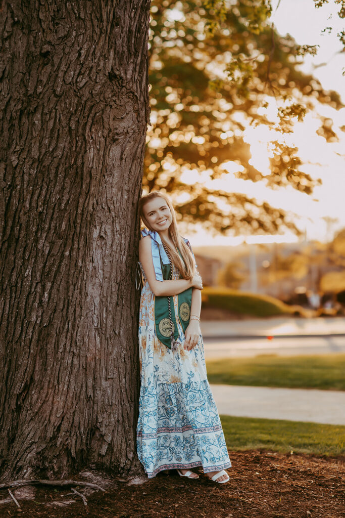 College senior photos at UVM in Burlington